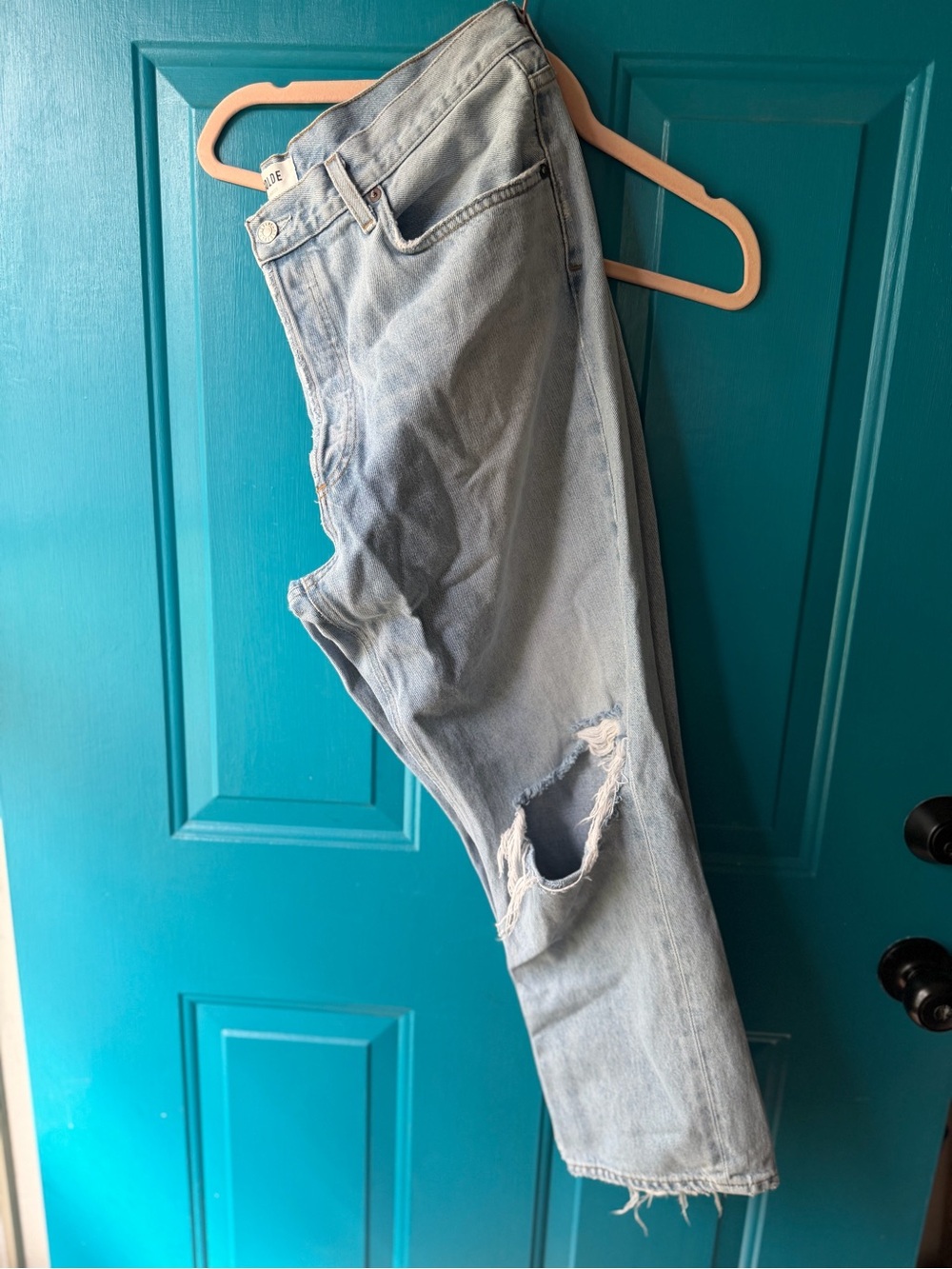 Agolde Riley straight crop jeans